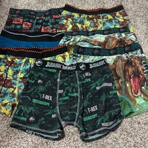 Youth boxer briefs - 10/12, 12/14 - Jurassic World, Reebok, Wonder Nation